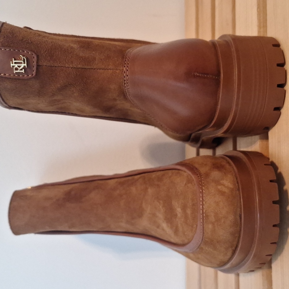 Ralph Lauren Brown Suede Women's Boots